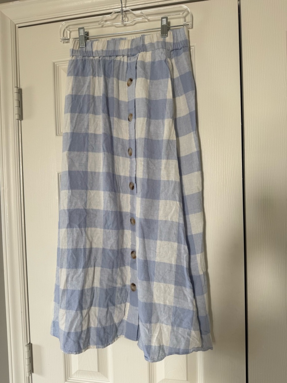 Madewell Blue & White Checkered Skirt size XXS - Picture 2 of 7